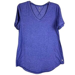 apana yoga tshirt cuffed sleeves Size L
